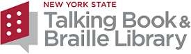 logo for new york state's Talking book and braille library