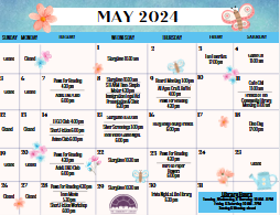 Thumbnail image of the May 2024 calendar