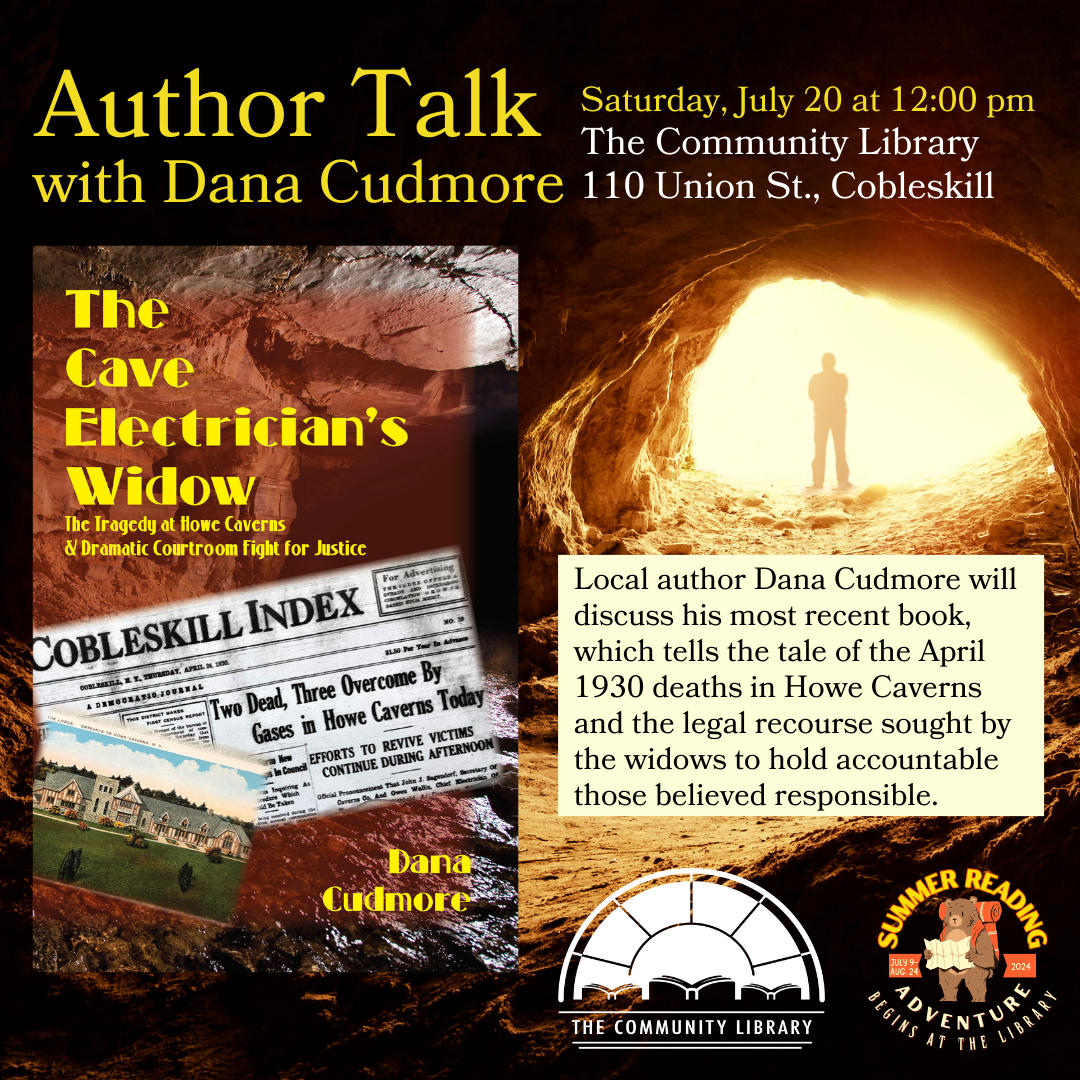 Author Book Talk with Dana Cudmore Saturday July 20 at 12 pm