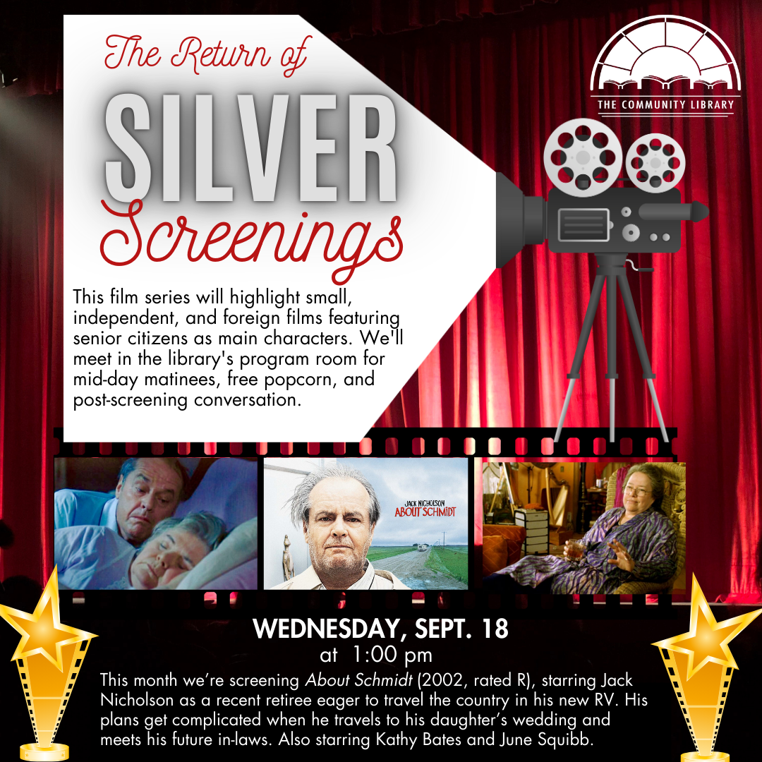 Silver Screenings September 18 at 1 pm