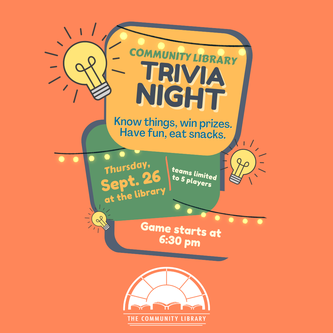 Trivia Night, September 19 at 6:30 pm