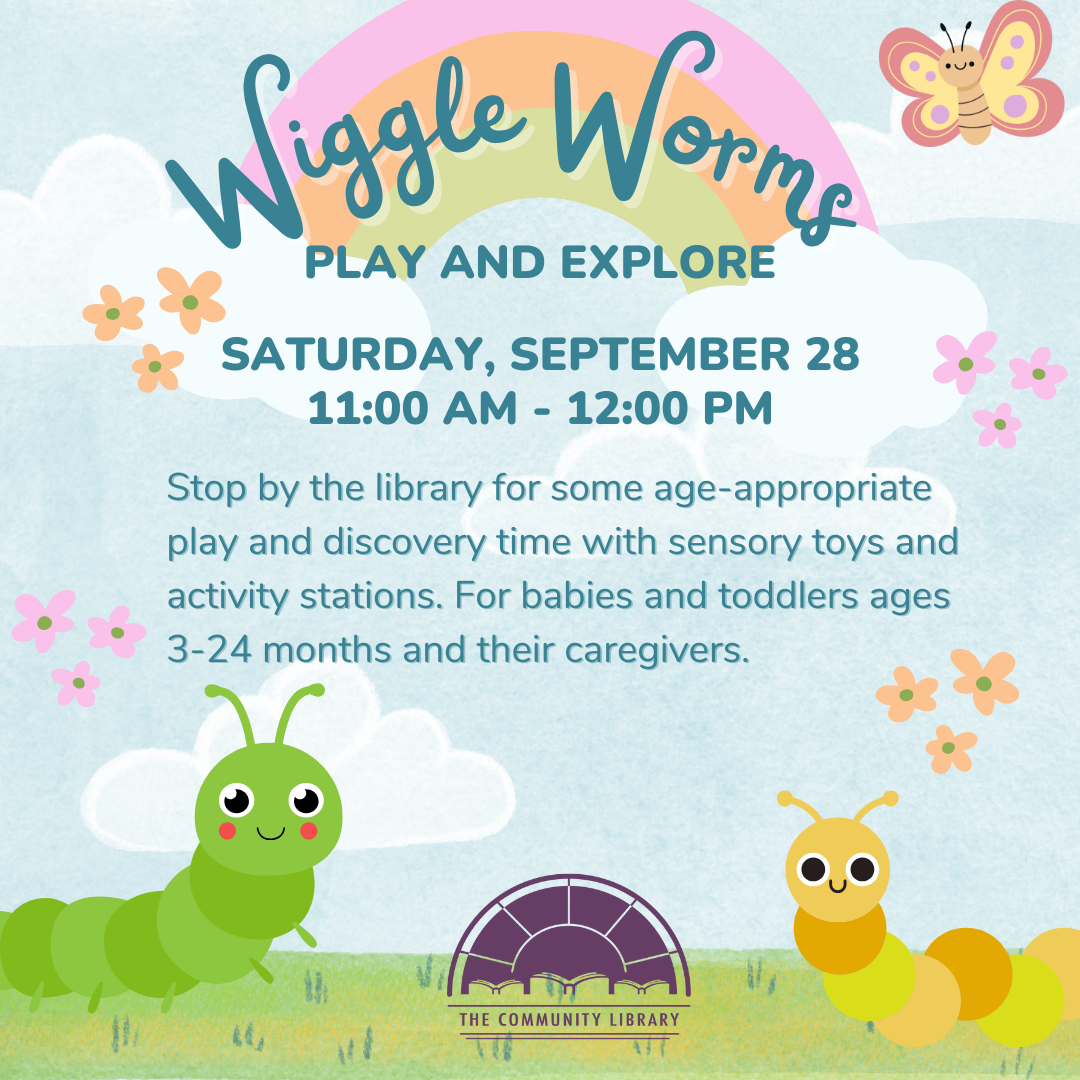Wiggle Worms play group Saturday, September 28 at 11 am