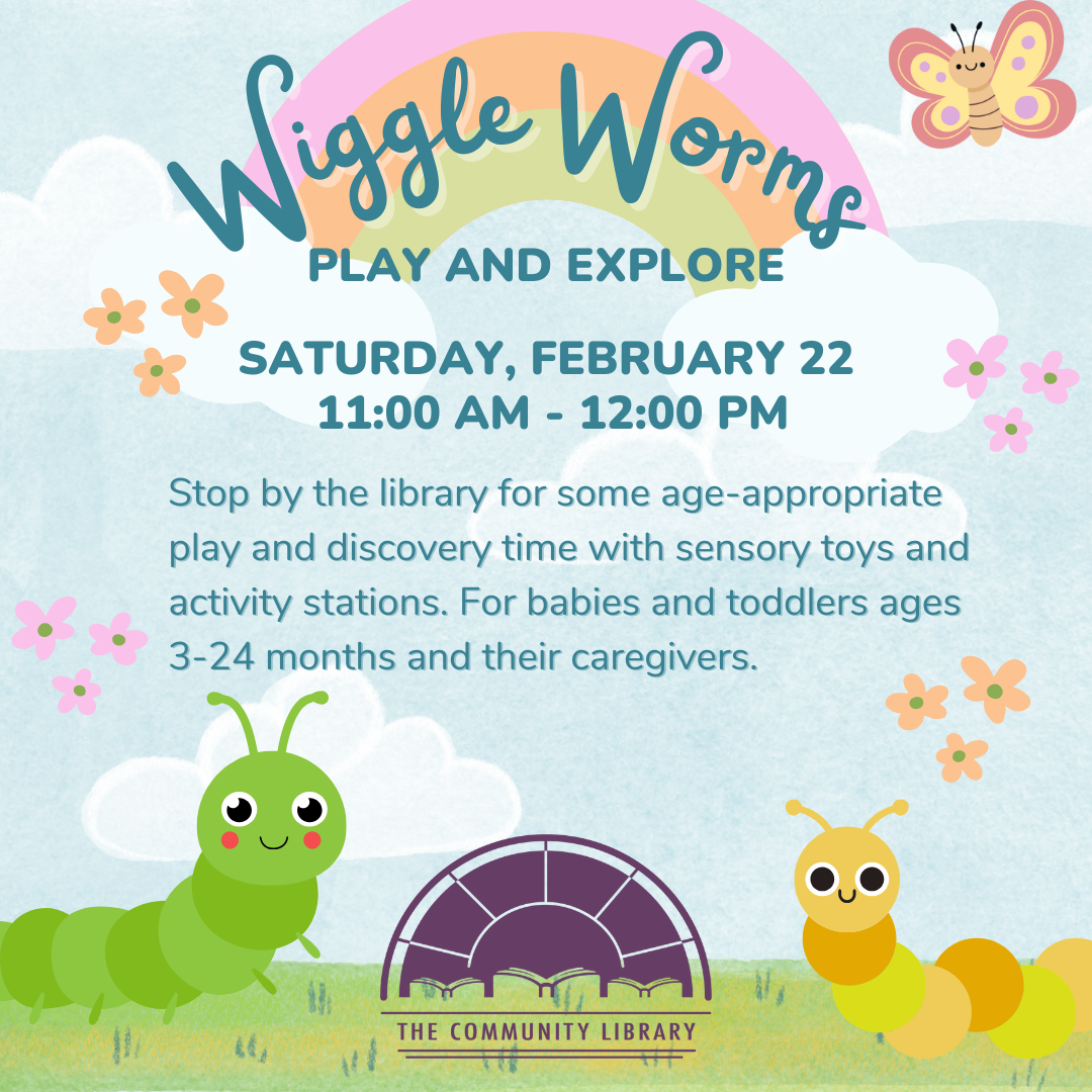wiggle worms saturday february 22 from 11 am to 12 pm