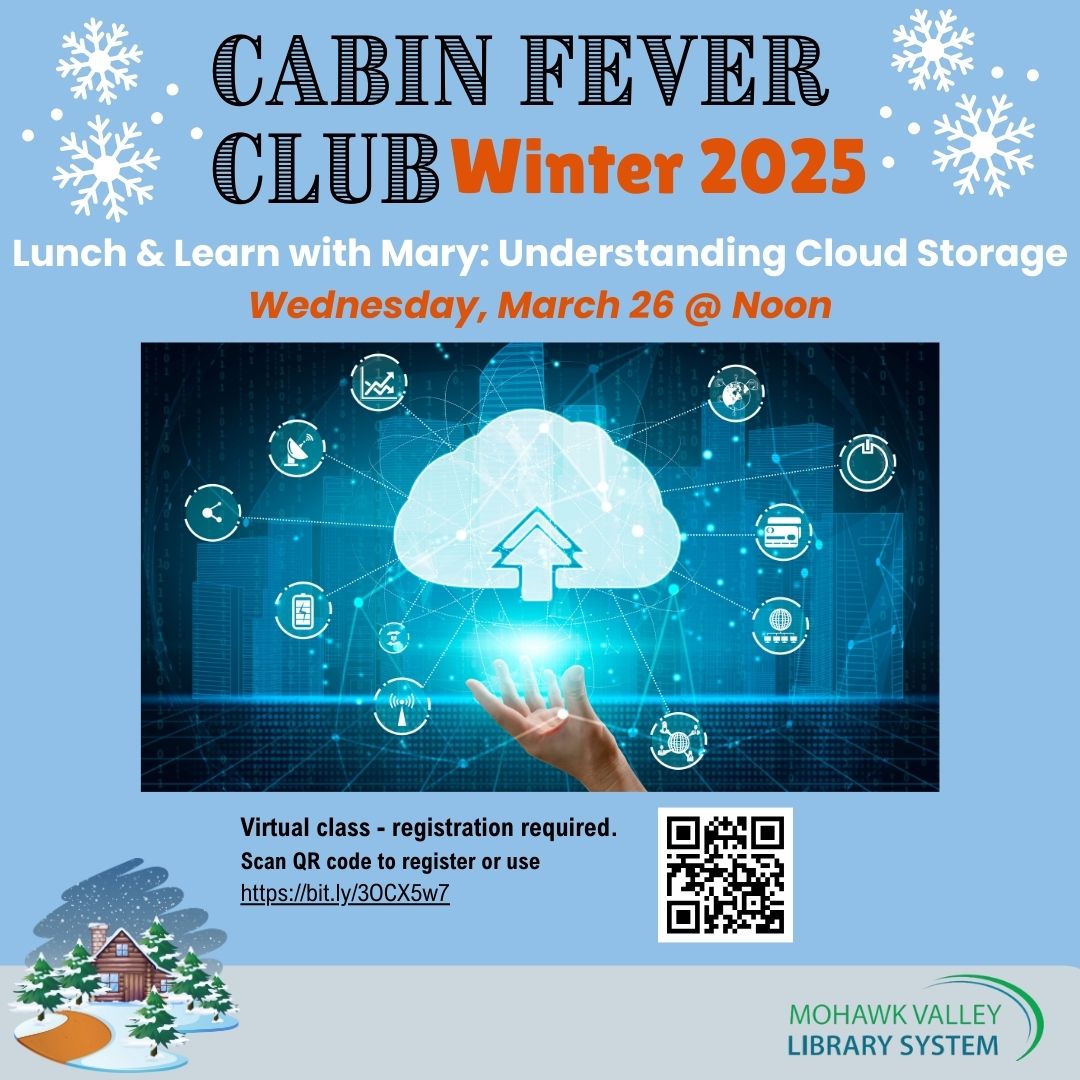 understanding cloud storage virtual program on zoom wednesday march 29 at noon registration required