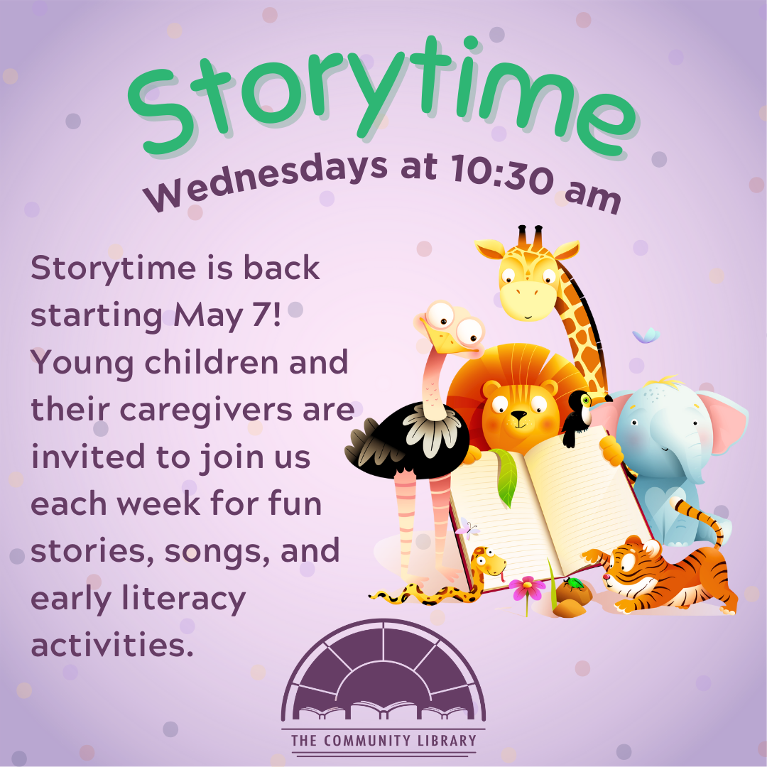 storytime wednesdays at ten thirty am