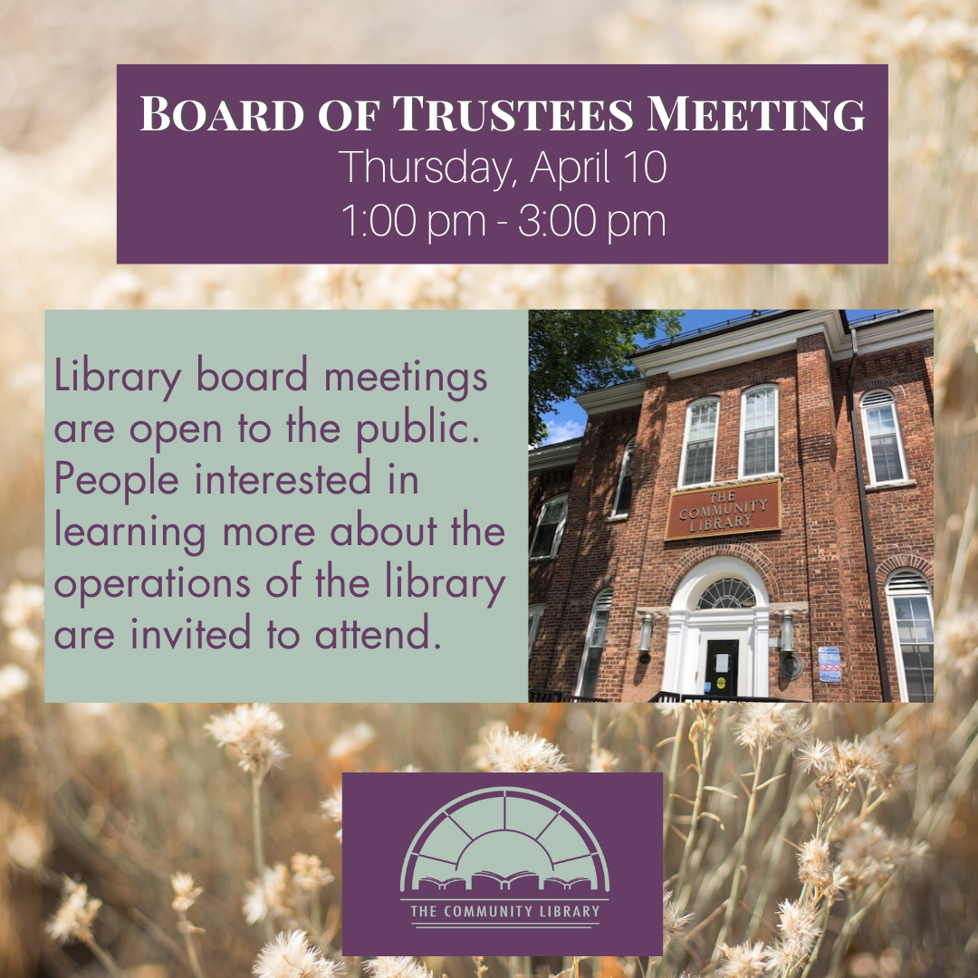 board of trustees meeting thursday april 10 from 1 to 3 pm