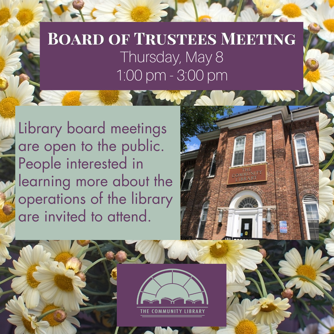board meeting thursday may 8 at 1 pm
