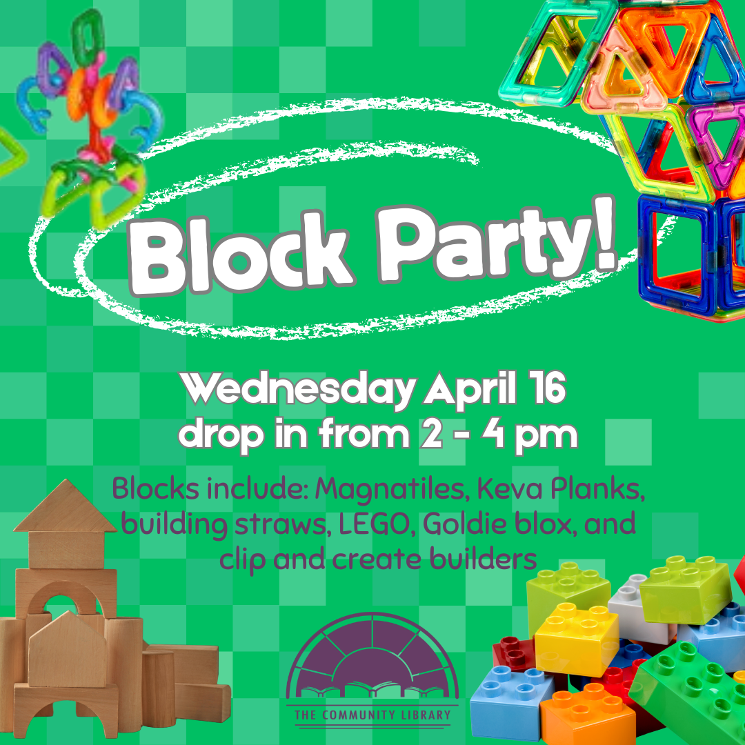 block party april 16 at 2 pm
