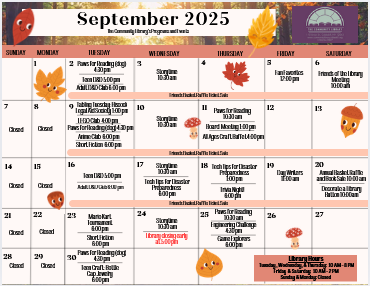 September calendar thumbnail image